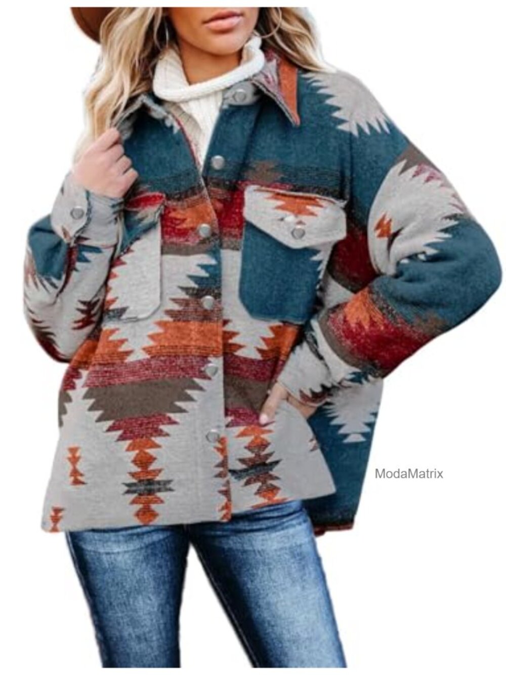 Womens Plaid Button Down Shirt Long Sleeve V Neck Oversized Blouse Top